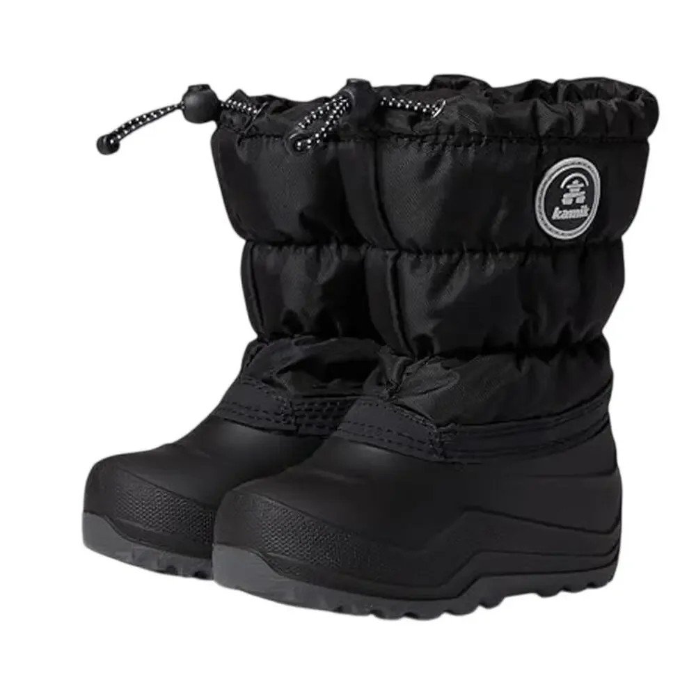 Kamik Big Kids Snowcozy Winter Boots Size 6 EU 38 Black Waterproof NIB